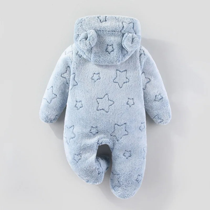 newborn baby clothing شتاء warm rompers toddler أولاد بنات أكمام طويلة velvet thick jumpsuits baby ناعم sleepwear