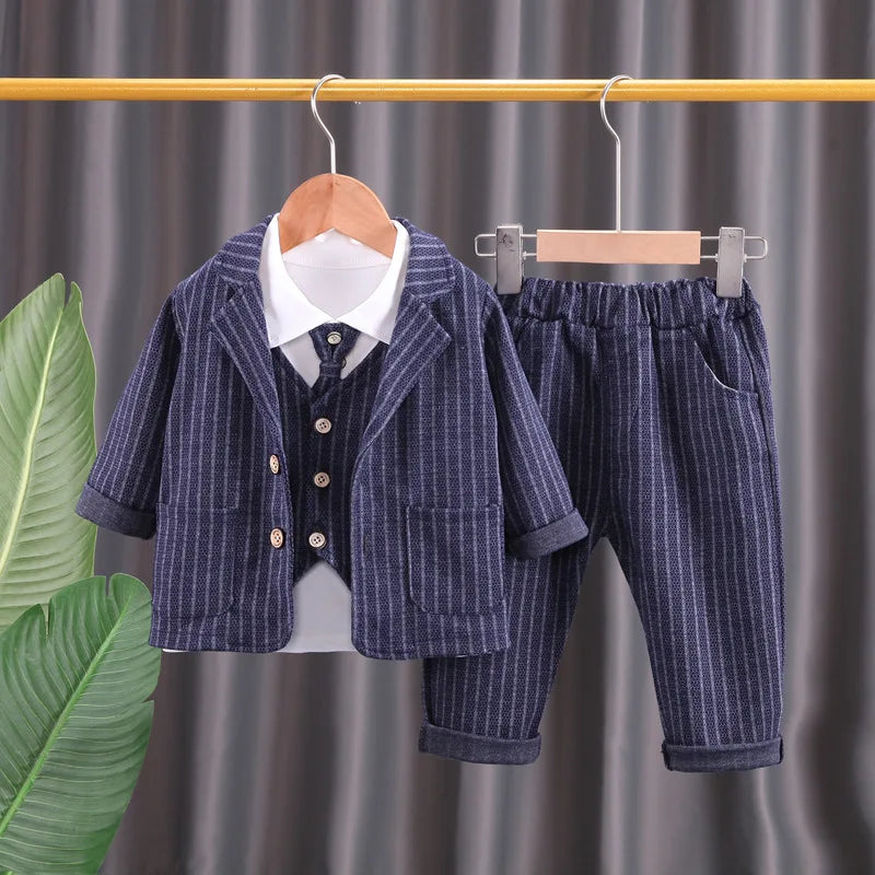 one year old فستان for men ربيع وخريف flower children wedding بدلة for أولاد موضة 2025 جديد ستايل