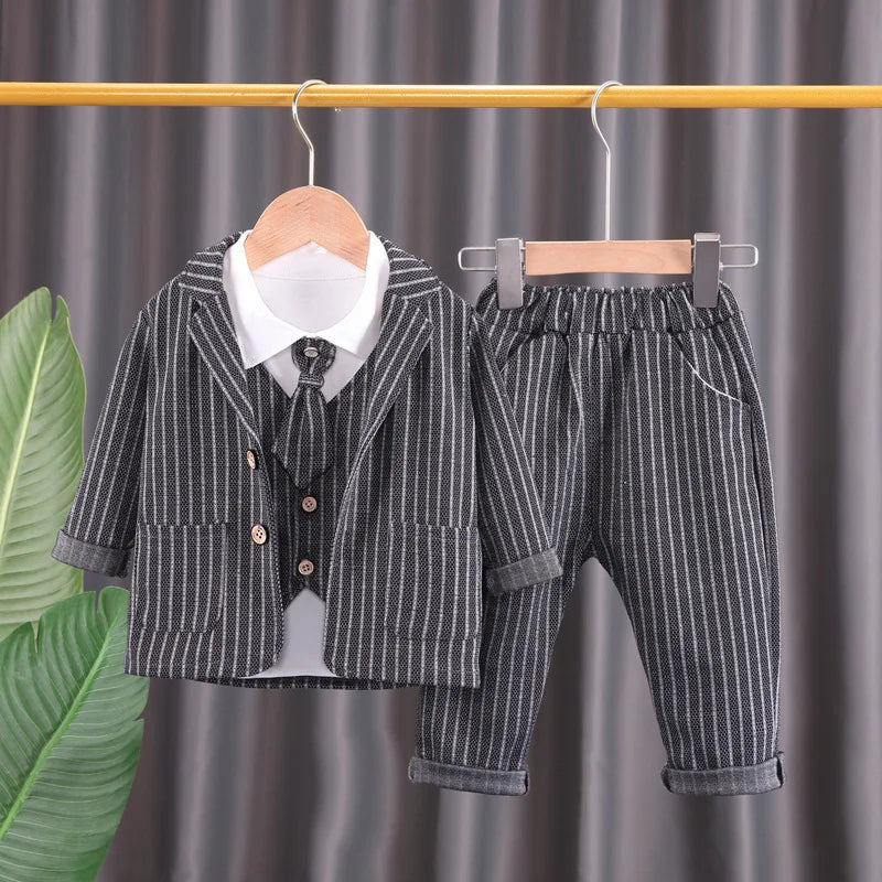 one year old فستان for men ربيع وخريف flower children wedding بدلة for أولاد موضة 2025 جديد ستايل