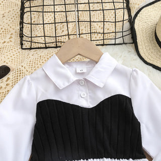 small fragrant wind بنات' كاجوال طقم قطعتين أكمام طويلة knitted jacket فيست with lace spliced shirt pants for foreign trade