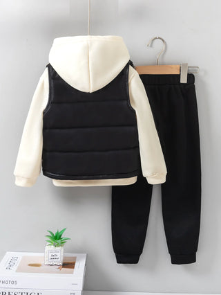 solid كاجوال warm شتاء sports waistcoat vests three-piece طقم diamond pressed cotton-padded jacket بدلة for خريف شتاء