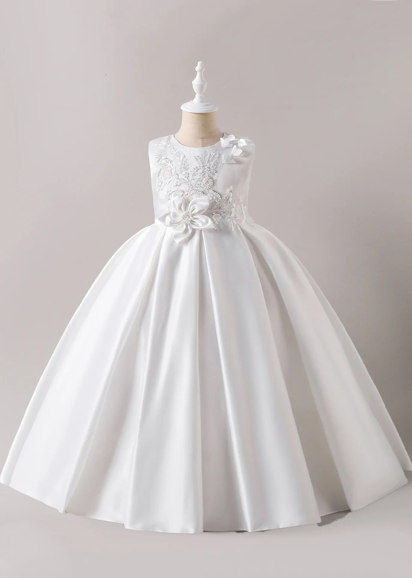 solid color أميرة فستان with جديد floral waist for بنات birthday party فستان صيف odm supply