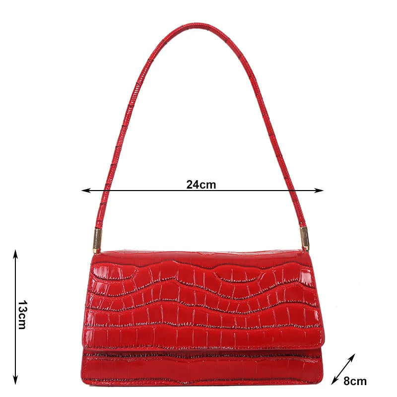 شنطة جلد ترند للنساء - Solid Colors Ladies Luxury Bag Classical