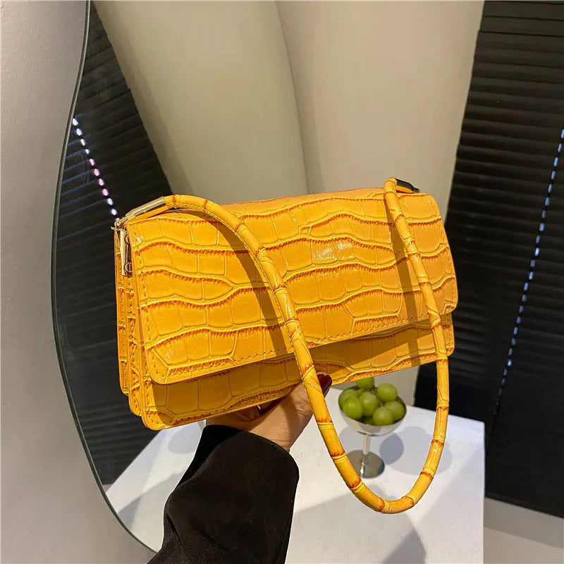 شنطة جلد ترند للنساء - Solid Colors Ladies Luxury Bag Classical