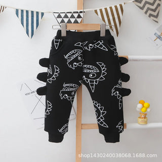 solid pattern طقم قطعتين for baby أولاد fall/شتاء كاجوال cartoon vests with fleece lining baby clothes