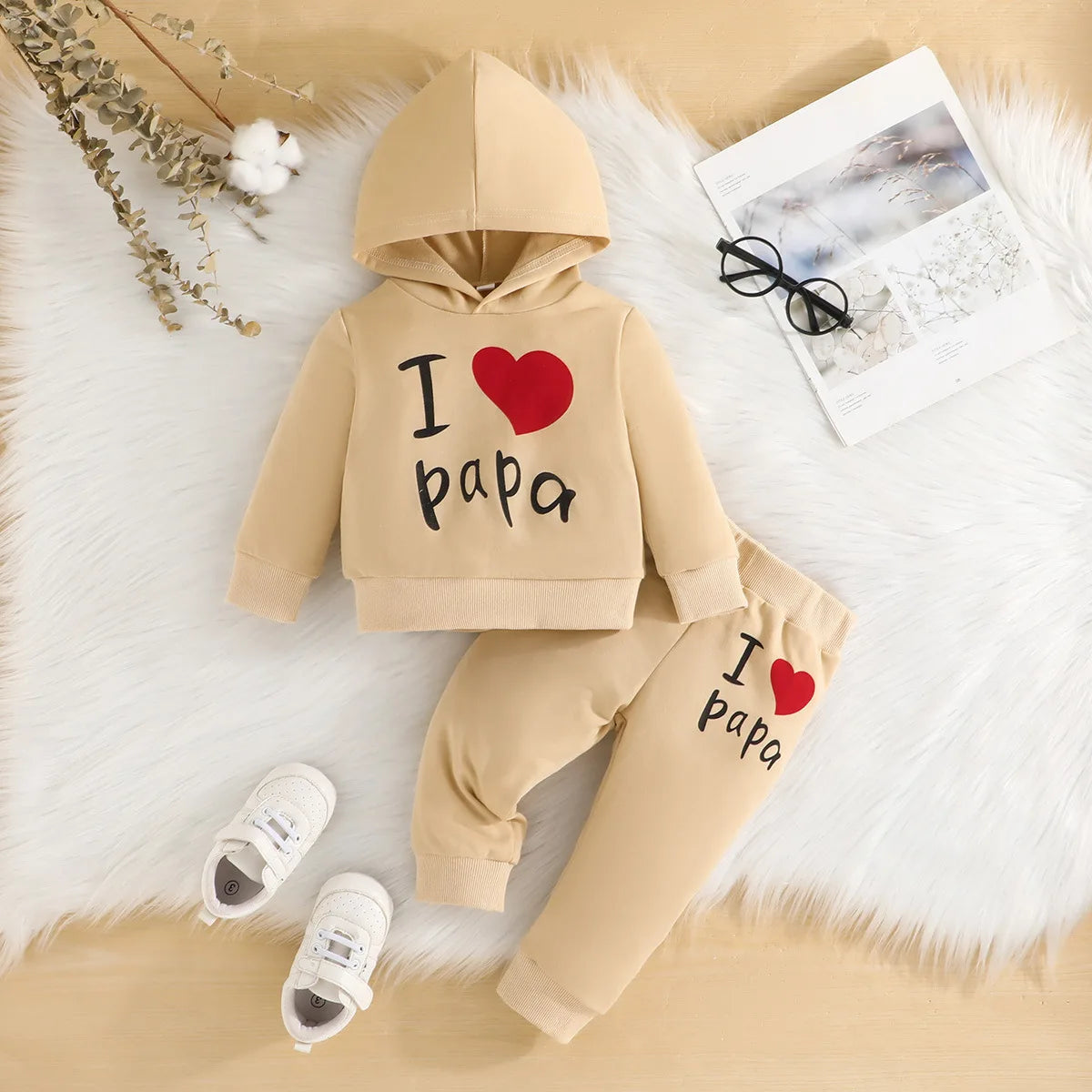 ربيع خريف cute toddler ولد بنت tracksuit letter full كم hoodie pants 2pcs outfit infant clothes baby طقم clothing