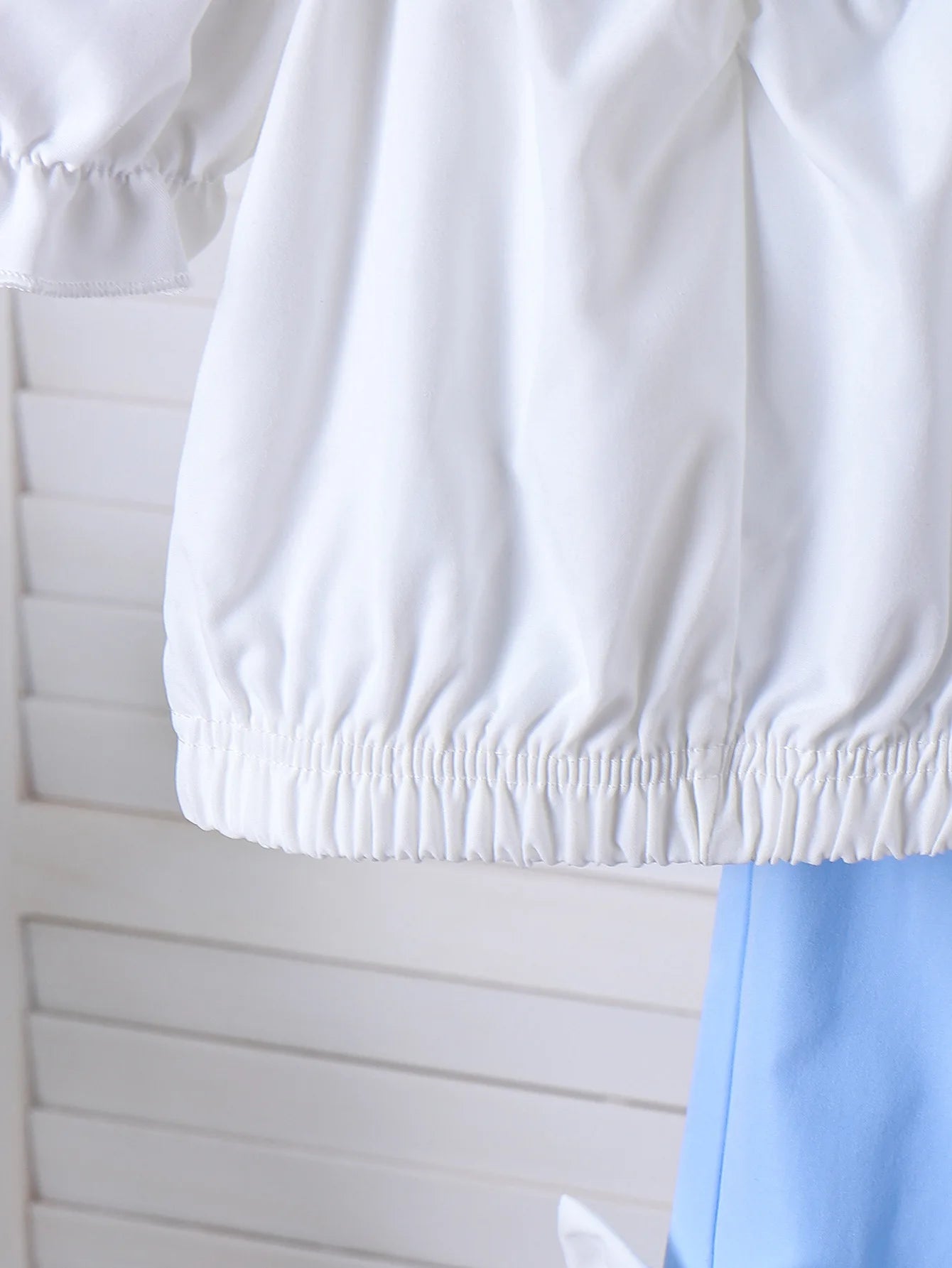 صيف كاجوال بنات طقم قطعتين halter shoulder توب & blue pants in size 2-7y fashionable solid pattern daily use