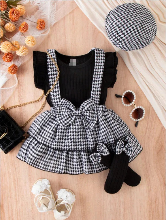 صيف جديد explosions بنات and baby بنات fashion طقم three-piece socks 100% cotton button closure 3pcs clothing sets