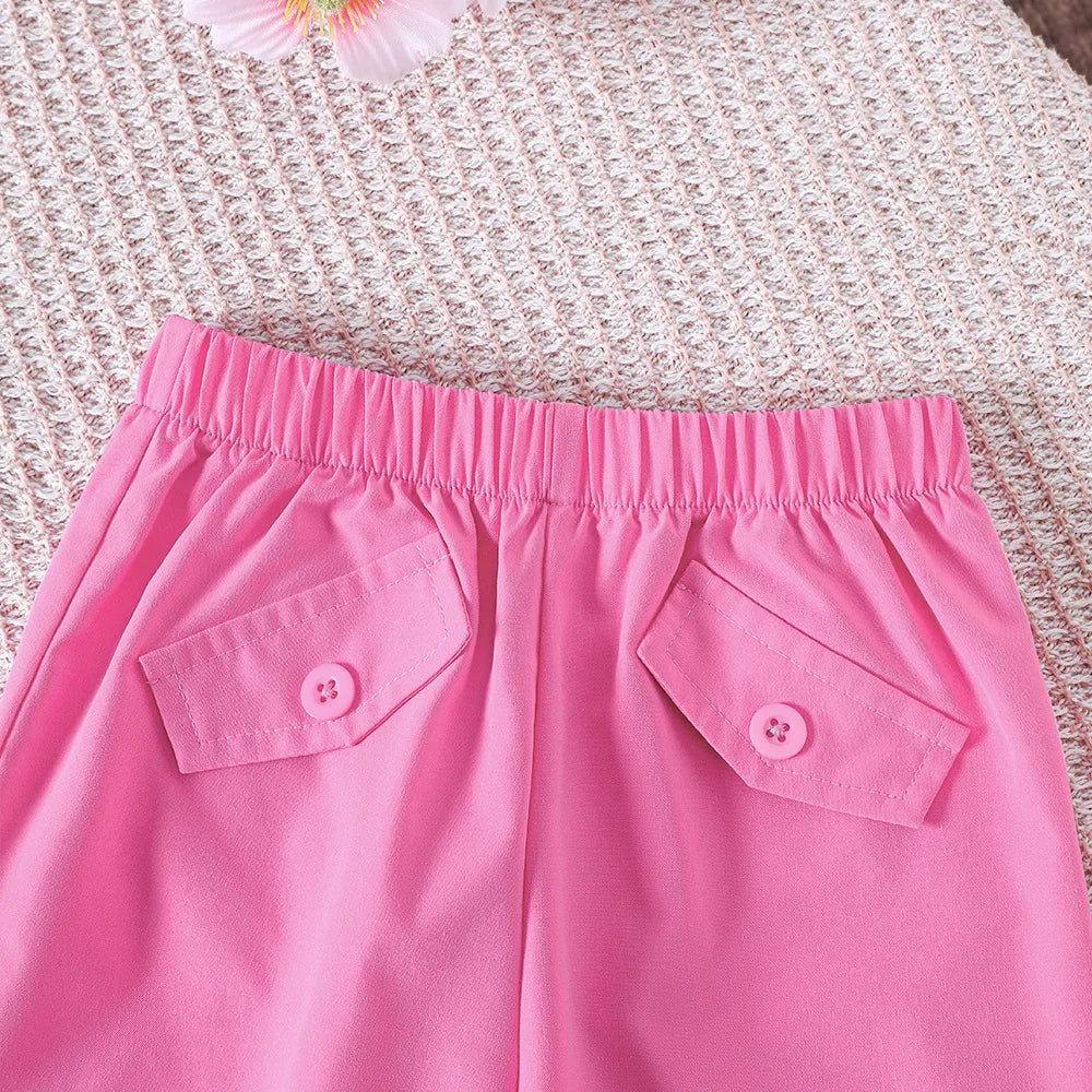 صيف جديد بنات' طقم، بنات' صيف بدون أكمام فيست، seven piece pants طقم قطعتين
