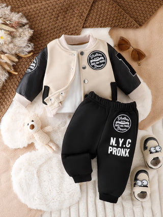 صيف جديد ins cross-border e-commerce foreign trade hot-selling sports ولد clothing street super cool two-piece بدلة