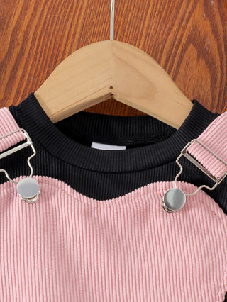 صيف جديد multicolor بنات بدلة for children sweet cute ستايل strap جيب كم كشكش أكمام قصيرة