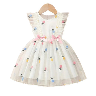 صيف أميرة فستان for بنات sweet قصة A جيب with ruffled decoration cross-border جديد children's clothing for little بنات
