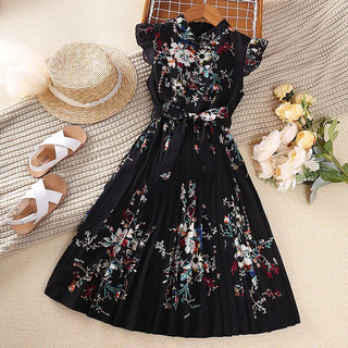 صيف retro أميرة جيب for بنات جديد korean version كاجوال فستان with round neck odm party ستايل