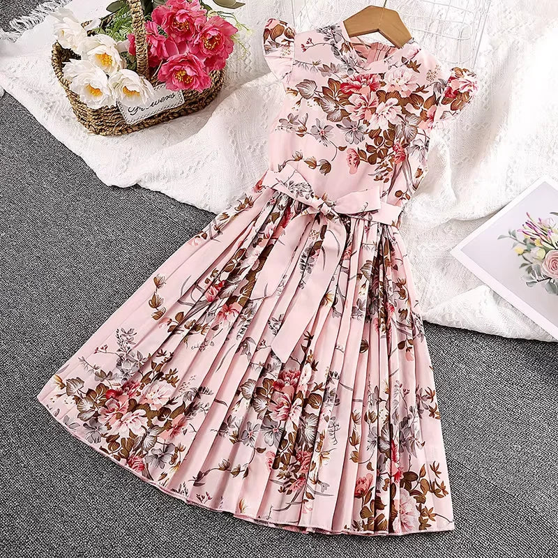 صيف retro أميرة جيب for بنات جديد korean version كاجوال فستان with round neck odm party ستايل