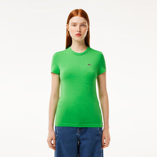 تي شيرت جيرسيه مطاطي بقصة ضيقة Lacoste