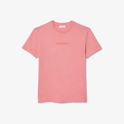 تي شيرت جيرسيه قطني ناعم بطباعة عتيقة Lacoste