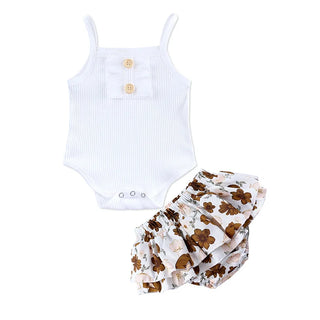 unisex جديد بنات' صيف جمبسوت + جيب طقم children's fashion cotton rompers o-neck odm