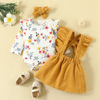 unisex newborn baby rompers طقم بنات bodysuit romper & جيب woven fabric for ربيع خريف season