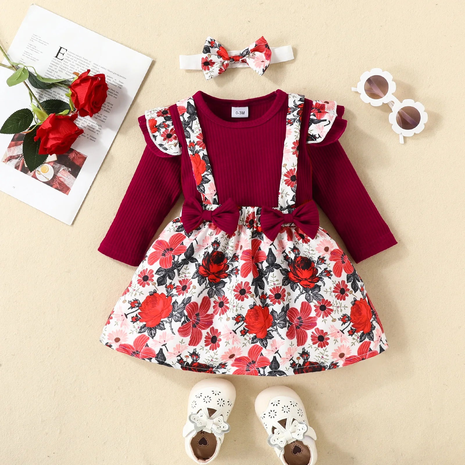 unisex newborn baby rompers طقم بنات bodysuit romper & جيب woven fabric for ربيع خريف season