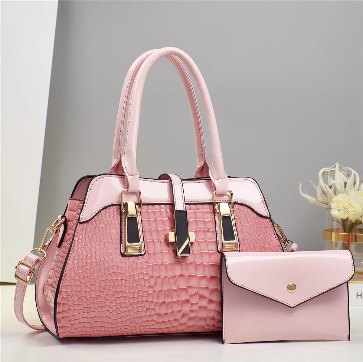شنطة يد فاخرة للنساء - Wholesale Girls Golden Custom logo Moder