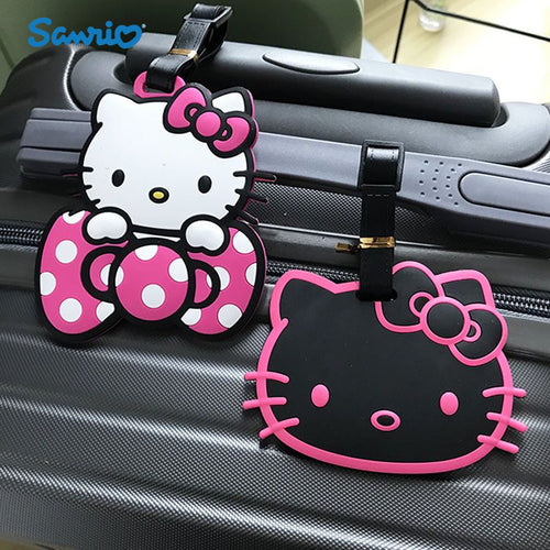 صندوق سفر سيليكون من Sanrio لصديقة كيتي باللون الوردي - مقاوم للماء والصدمات وتصميم لطيف للسفر والحقائب والصندوق - هدية مثالية (منحت) ، إكسسوارات السفر | إكسسوار لطيف | بلاستيك متين